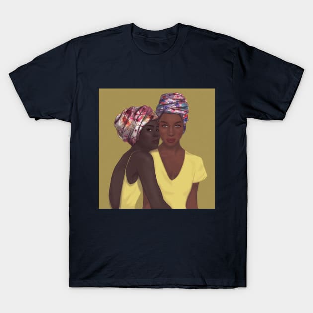 African American Sisterhood T-Shirt by monicasan